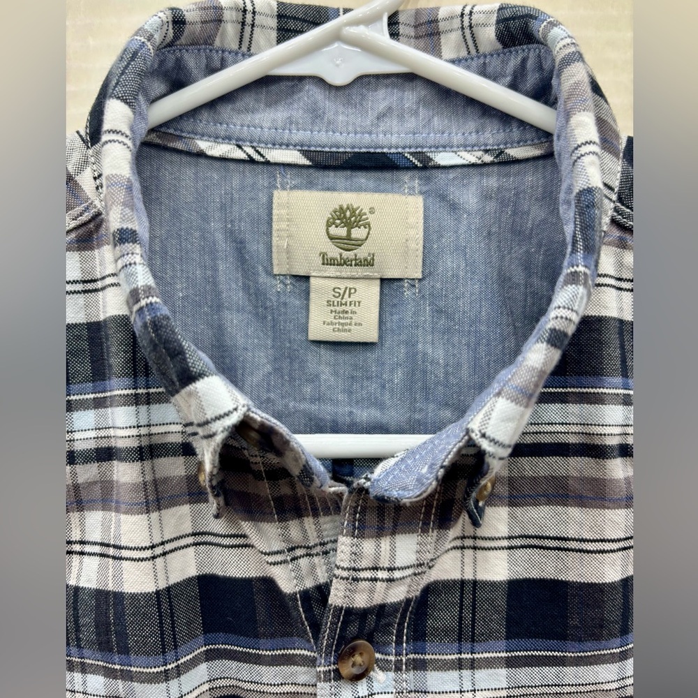 Timberland Plaid Button-Up Shirt